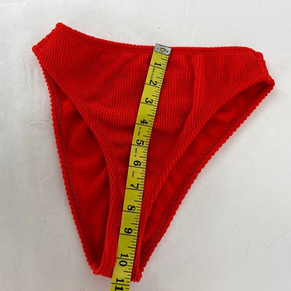 Good American "always fits better' Cheeky Bikini Bottoms Bright Poppy - S/M - Picture 5 of 7